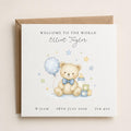 Personalised New Baby Boy Card