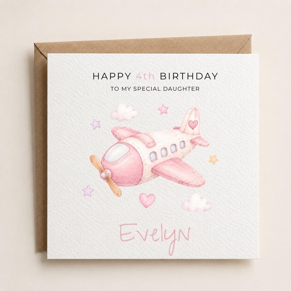 Personalised Transport Theme Birthday Card for Daughter, Granddaughter, Sister etc