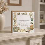 Personalised Travel Theme Birthday Card for Husband, Dad, Grandad, Son,  Uncle, Brother etc