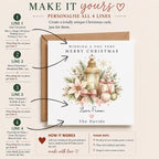 Personalised Christmas Card | Vintage Festive Greeting | Luxury Xmas Keepsake | Completely Customisable | Pretty Christmas