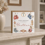 Personalised Boxing Theme Birthday Card for Husband, Dad, Grandad, Son,  Uncle, Brother etc