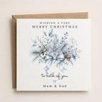 Personalised Christmas Card | Vintage Festive Greeting | Luxury Xmas Keepsake | Completely Customisable | Elegant Winter Wonderland