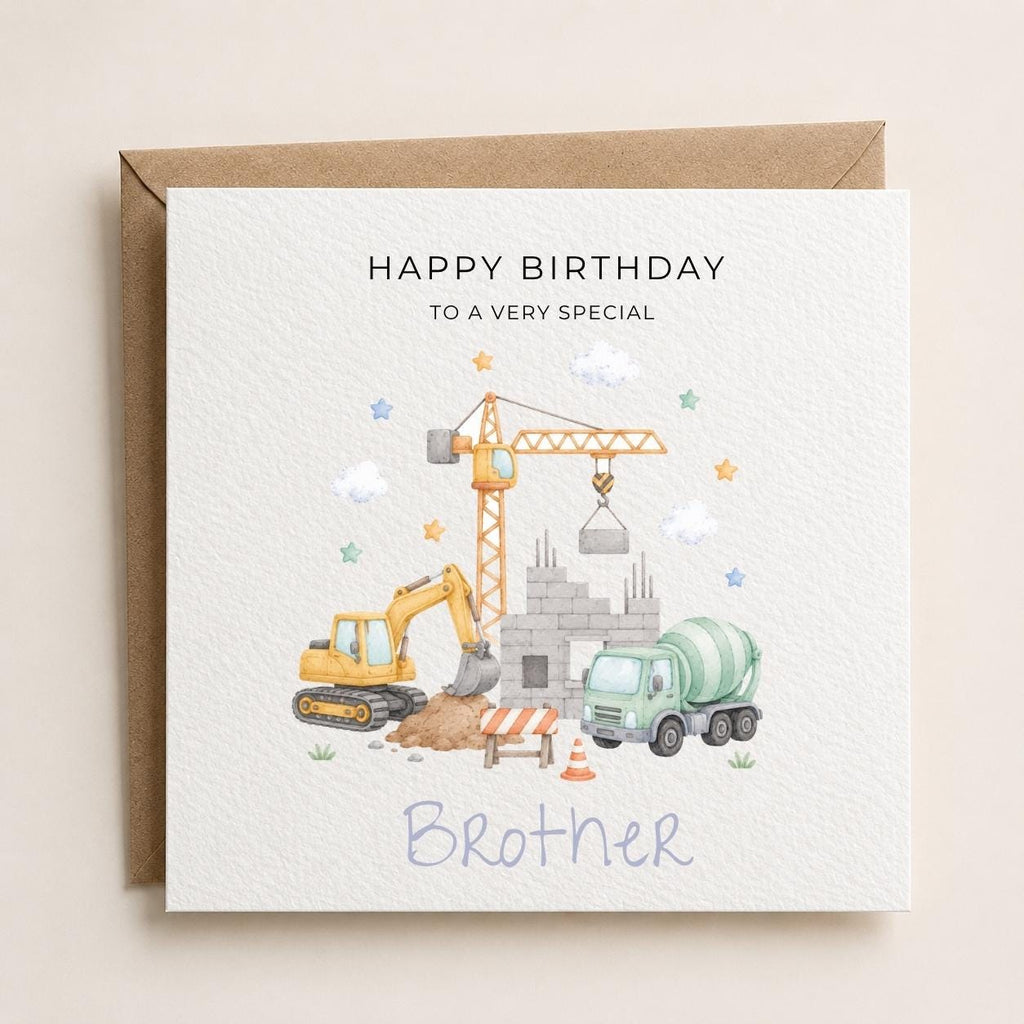 Personalised Transport Theme Birthday Card for Son, Grandson, Brother etc