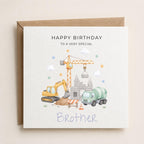 Personalised Transport Theme Birthday Card for Son, Grandson, Brother etc