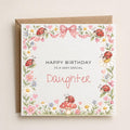 Personalised Ladybird Theme Birthday Card for Daughter, Granddaughter, Sister etc