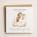 Personalised Horse-Riding Theme Birthday Card for Daughter, Granddaughter, Sister etc