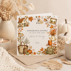 Personalised Autumn Themed New Home Card