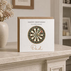 Personalised Darts Theme Birthday Card for Husband, Dad, Grandad, Son,  Uncle, Brother etc