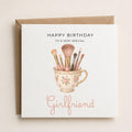 Personalised Makeup Theme Birthday Card for Wife, Mum, Grandma, Daughter, Auntie, Sister etc