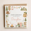 Personalised Camping Theme Birthday Card for Wife, Mum, Grandma, Daughter, Auntie, Sister etc