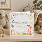 Personalised Birds Theme Birthday Card for Daughter, Granddaughter, Sister etc