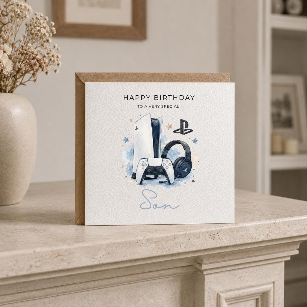 Personalised Gaming Theme Birthday Card for Husband, Dad, Grandad, Son,  Uncle, Brother etc