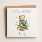 Personalised Storybook Theme Birthday Card for Son, Grandson, Brother etc