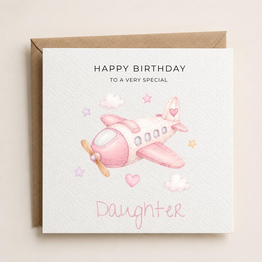 Personalised Transport Theme Birthday Card for Daughter, Granddaughter, Sister etc
