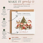 Personalised Christmas Card for Children | Santa, Elf, Snowman, Reindeer