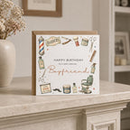 Personalised Barber Theme Birthday Card for Husband, Dad, Grandad, Son,  Uncle, Brother etc