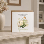 Personalised Birds Theme Birthday Card for Wife, Mum, Grandma, Daughter, Auntie, Sister etc