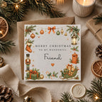 Personalised Christmas Card | Vintage Festive Greeting | Luxury Xmas Keepsake | Completely Customisable | Old-Fashioned Christmas
