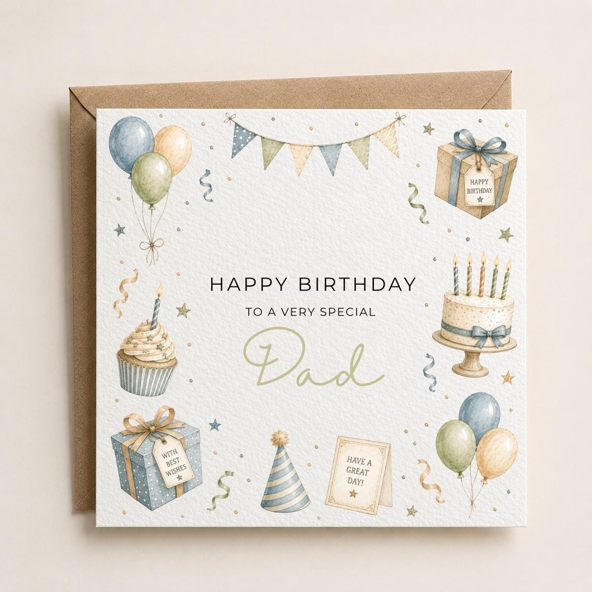 Personalised Birthday Theme Birthday Card for Husband, Dad, Grandad, Son,  Uncle, Brother etc