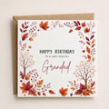 Personalised Autumn Theme Birthday Card for Son, Daughter, Sister, Brother, Friend etc