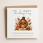 Personalised Children's Thanksgiving Theme Greetings Card, Completely Customizable