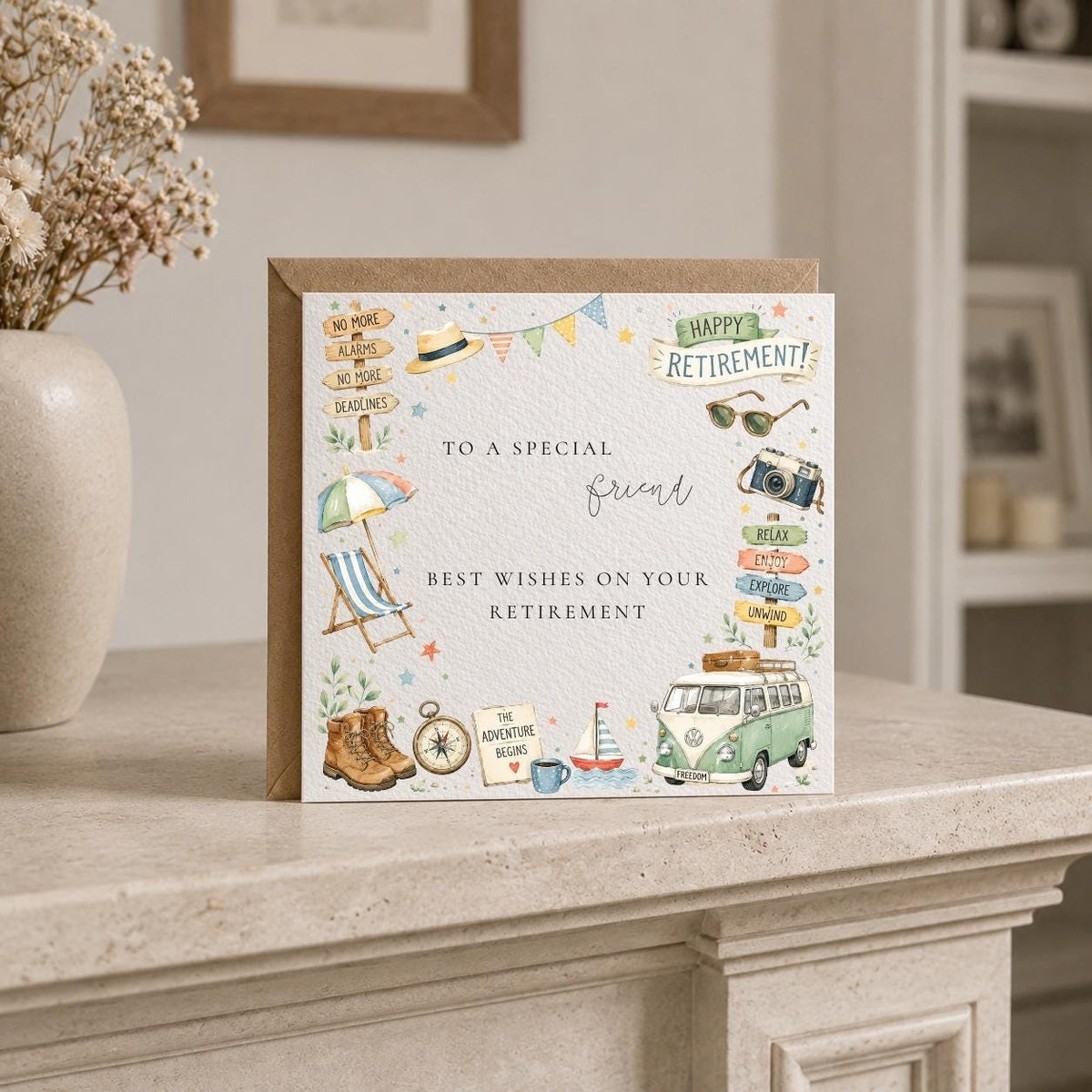 Personalised For Him Happy Retirement Card