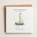 Personalised Sailing Theme Birthday Card for Husband, Dad, Grandad, Son,  Uncle, Brother etc
