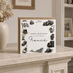 Personalised F1 Theme Birthday Card for Husband, Dad, Grandad, Son,  Uncle, Brother etc