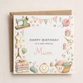 Personalised Knitting Theme Birthday Card for Wife, Mum, Grandma, Daughter, Auntie, Sister etc