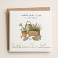 Personalised Gardening Theme Birthday Card for Husband, Dad, Grandad, Son,  Uncle, Brother etc