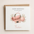 Personalised Pilates Theme Birthday Card for Wife, Mum, Grandma, Daughter, Auntie, Sister etc