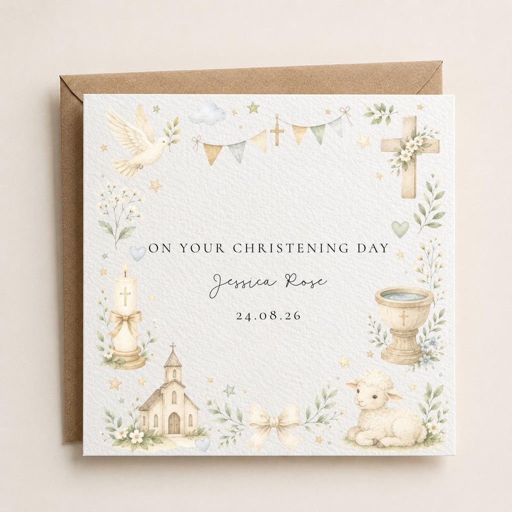 Personalised Christening / Baptism Card