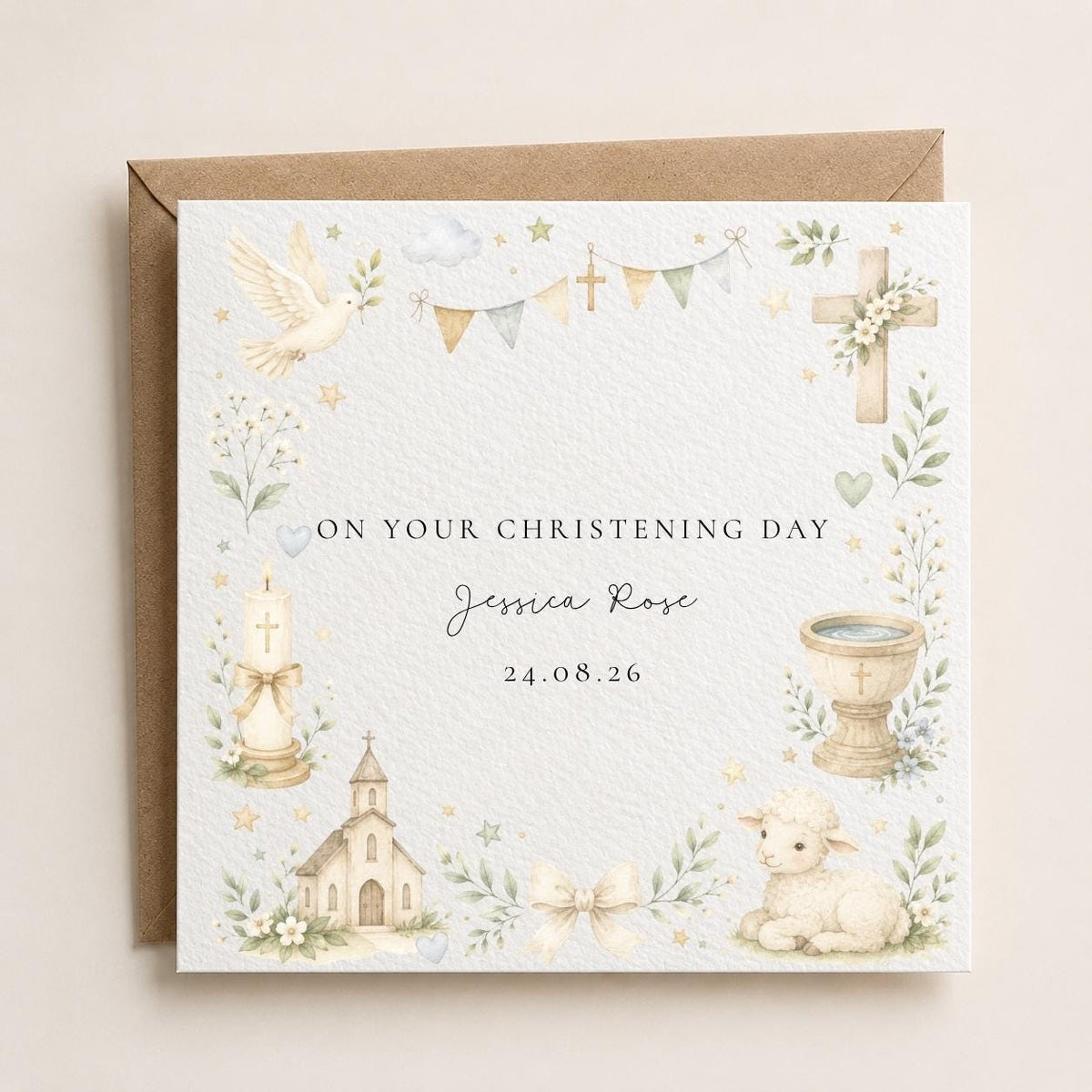 Personalised Christening / Baptism Card