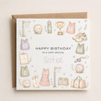 Personalised Netball Theme Birthday Card for Daughter, Granddaughter, Sister etc
