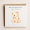 Personalised New Baby Girl Card