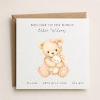 Personalised New Baby Girl Card