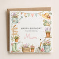 Personalised Gardening Theme Birthday Card for Wife, Mum, Grandma, Daughter, Auntie, Sister etc