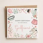 Personalised Running Theme Birthday Card for Wife, Mum, Grandma, Daughter, Auntie, Sister etc