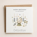 Personalised Rugby Theme Birthday Card for Son, Grandson, Brother etc