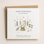 Personalised Rugby Theme Birthday Card for Son, Grandson, Brother etc