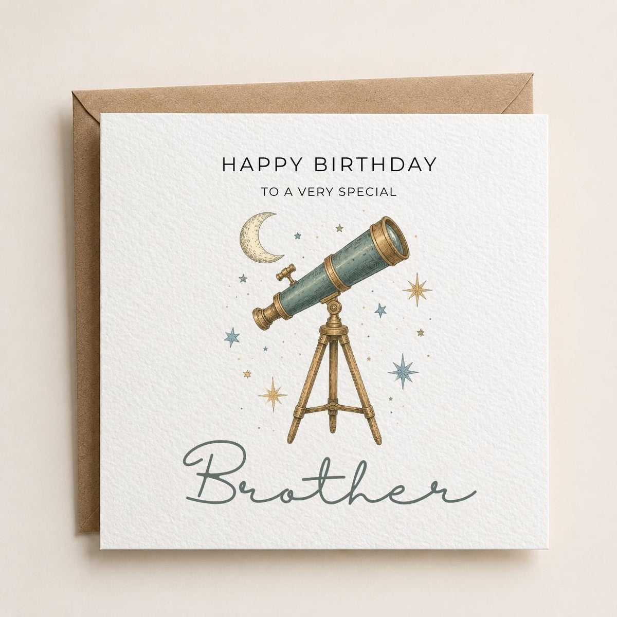 Personalised Astronomy Theme Birthday Card for Husband, Dad, Grandad, Son,  Uncle, Brother etc