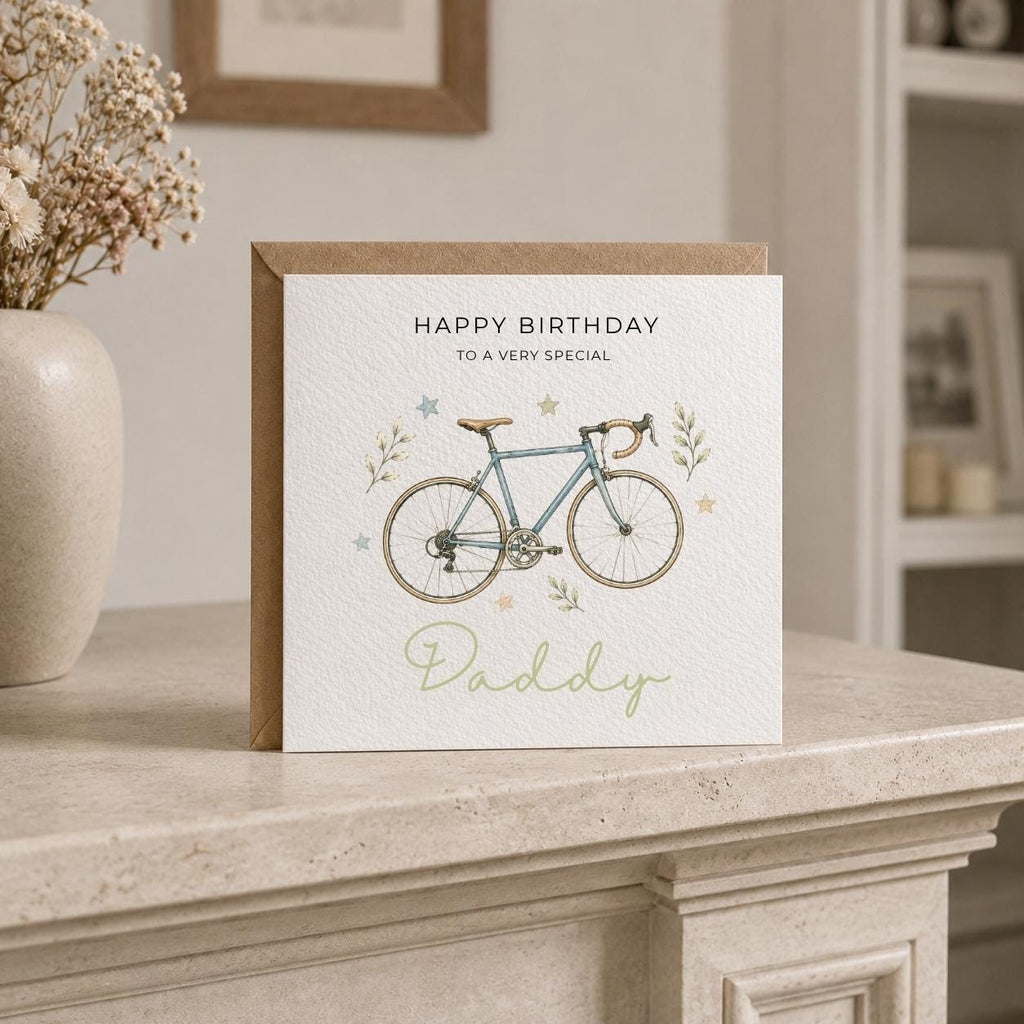 Personalised Cycling Theme Birthday Card for Husband, Dad, Grandad, Son,  Uncle, Brother etc