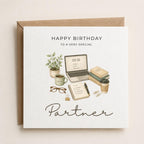 Personalised Office Theme Birthday Card for Husband, Dad, Grandad, Son,  Uncle, Brother etc