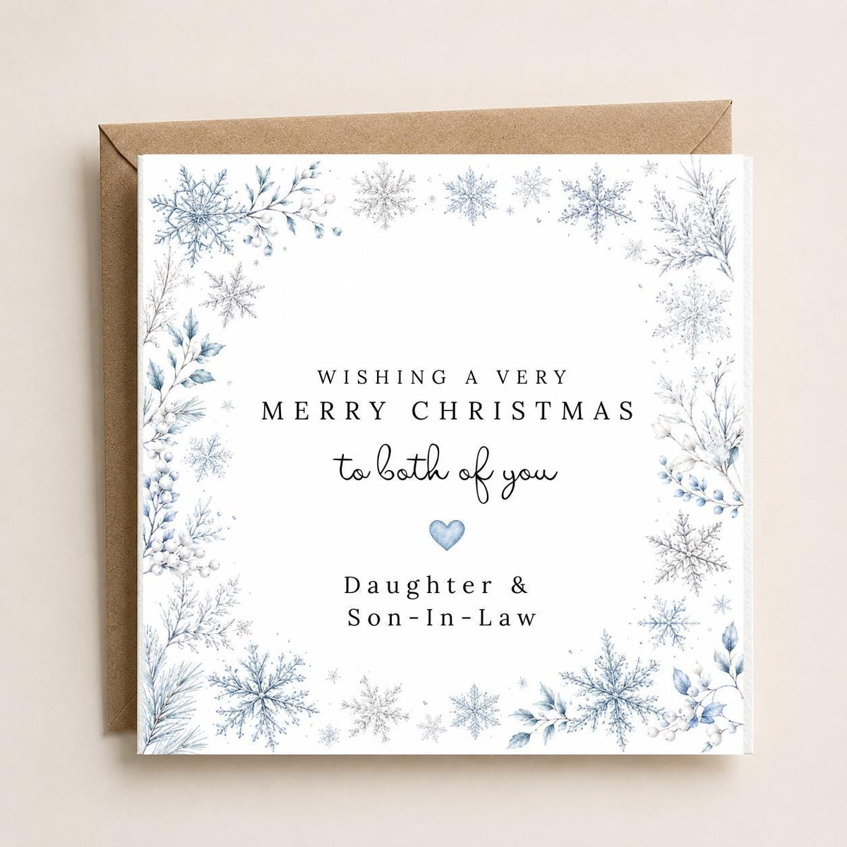 Personalised Christmas Card | Vintage Festive Greeting | Luxury Xmas Keepsake | Completely Customisable | Elegant Winter Wonderland