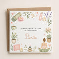 Personalised Yoga Theme Birthday Card for Wife, Mum, Grandma, Daughter, Auntie, Sister etc