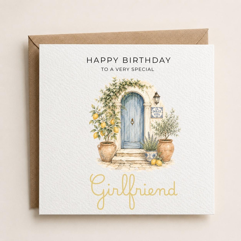 Personalised Lemons Theme Birthday Card for Wife, Mum, Grandma, Daughter, Auntie, Sister etc