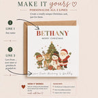 Personalised Christmas Card | For Children | Completely Customisable | Festive Children Greetings Card