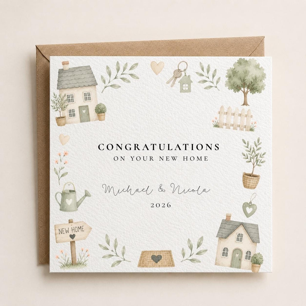 Personalised New Home Card