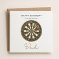 Personalised Darts Theme Birthday Card for Husband, Dad, Grandad, Son,  Uncle, Brother etc