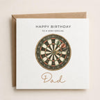 Personalised Darts Theme Birthday Card for Husband, Dad, Grandad, Son,  Uncle, Brother etc